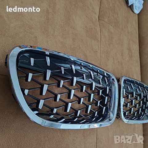 Решетки - бъбреци за BMW F10 F11 - Хром бмв ф10 ф11 бъбрек 5 серия, снимка 7 - Части - 43990183