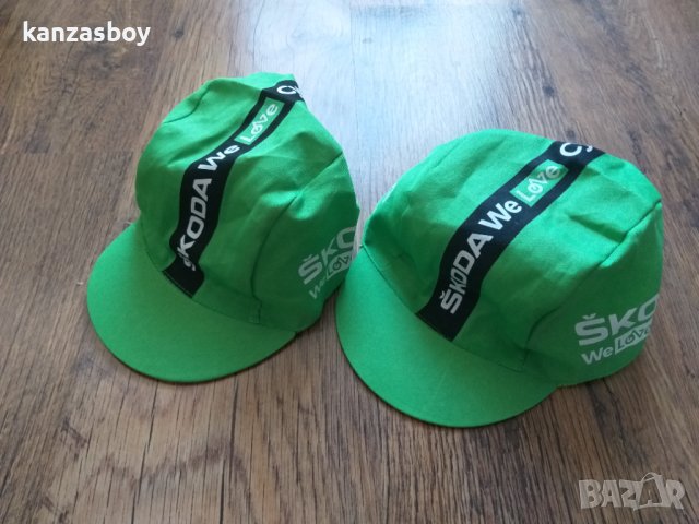 Škoda - тънки вело шапки КАТО НОВИ, снимка 2 - Шапки - 43803718