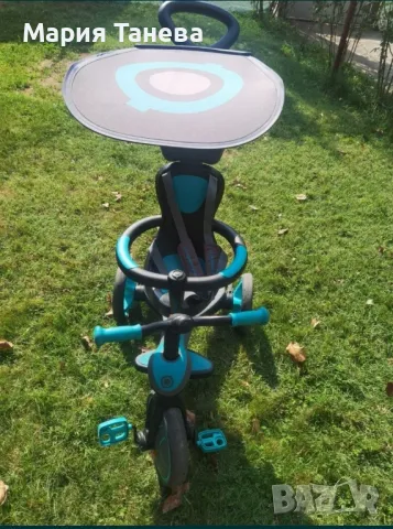 Детска триколка 4 в 1 Globber -Trike Explorer, синьо-зелена, снимка 1