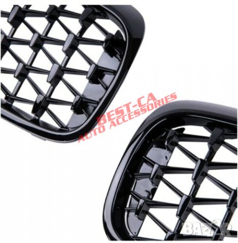 Бъбреци, решетки diamond style за БМВ / BMW G30 G31 G38 pre facelift 2016 - 2020 черен пиано лак, снимка 4 - Аксесоари и консумативи - 36599521