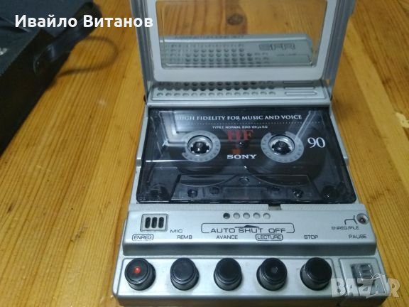 Винтидж диктофон, снимка 9 - Радиокасетофони, транзистори - 27623809