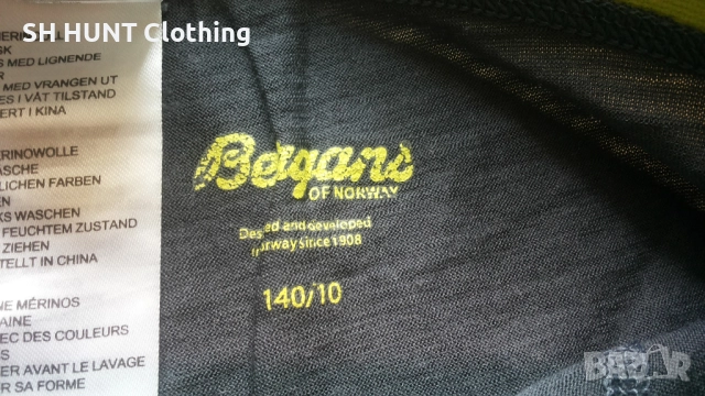 Bergans of NORWAY FJELLRAPP Young TIGHTS 100% Merino Wool 10 г / 140 см детска термо долница - 1563, снимка 8 - Други - 52587203