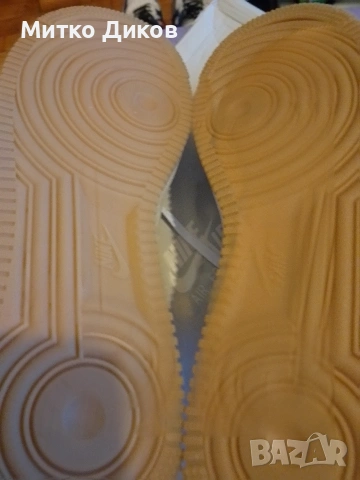 Nike Air Force 1 US 9.5 UK 8.5 #43 275 мм маркови нови маратонки естест.кожа бял Найк, снимка 8 - Маратонки - 53525393