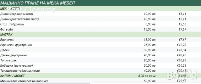 Машинно пране на мека мебел , снимка 2 - Други услуги - 51162836