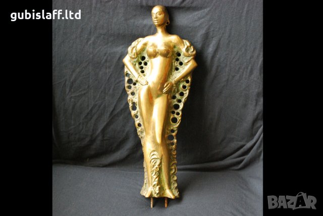 Бронзова пластика, скулптура, женска фигура, снимка 7 - Статуетки - 34787367
