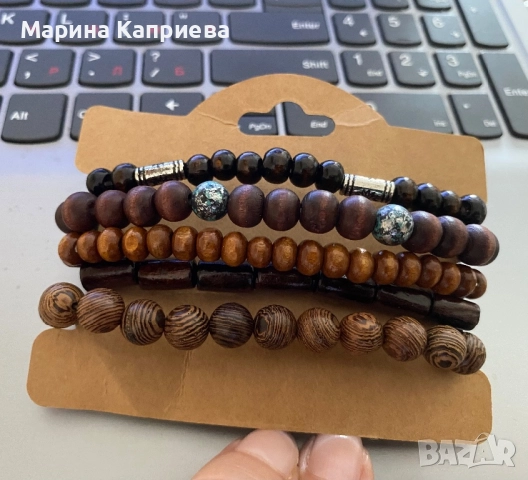 5 нови мъжки гривни /В-21/, снимка 2 - Гривни - 51550122