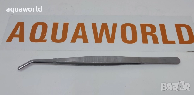 "ПРОМОЦИЯ" Пинсета със закривен връх 30см