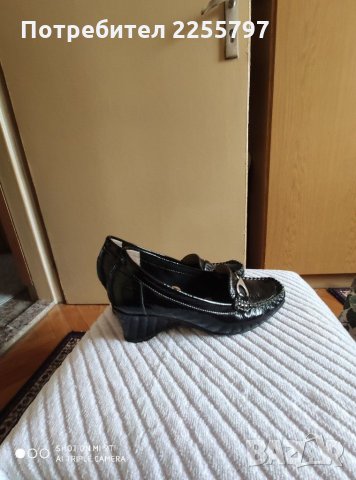 Лачени мокасини FLEXVITA номер  37, снимка 3 - Дамски ежедневни обувки - 28839443