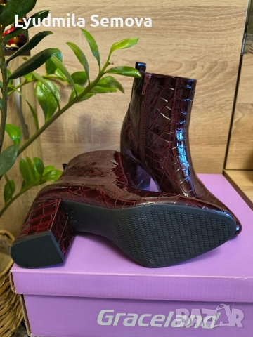 Дамски елегантни боти , снимка 14 - Дамски боти - 51880801