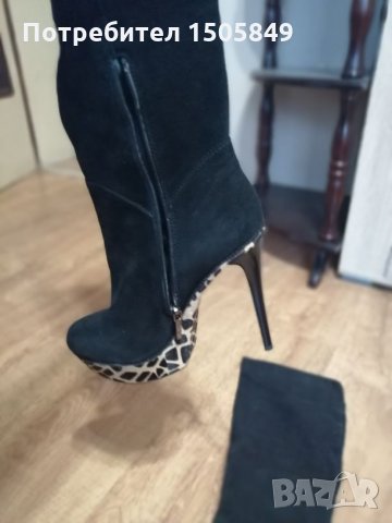 Ботуши от естествен велур и косъм, снимка 7 - Дамски ботуши - 27166330