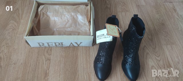 Нови оригинални Replay дамски ботуши/кецове 36/37, снимка 2 - Дамски ботуши - 43483282