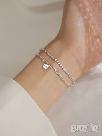 Тотална разпродажба - 50% Сребърна гривна /LUCKY/, снимка 3 - Гривни - 33157009