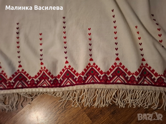 перде с Българска бродерия , снимка 3 - Антикварни и старинни предмети - 52336447