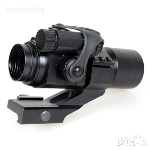 Тактически бързомерец 1х30 оптически мерник оптика оръжие пушка уивър, снимка 4 - Оборудване и аксесоари за оръжия - 28966252