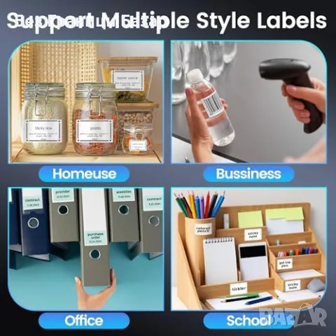 Нов Phomemo M250 Принтер за етикети 75мм iOS Android Windows баркод/QR , снимка 3 - Принтери, копири, скенери - 49734459