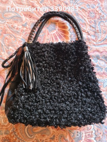 Чанта (тип торба) с букле и декоративни елементи , снимка 12 - Чанти - 43180383
