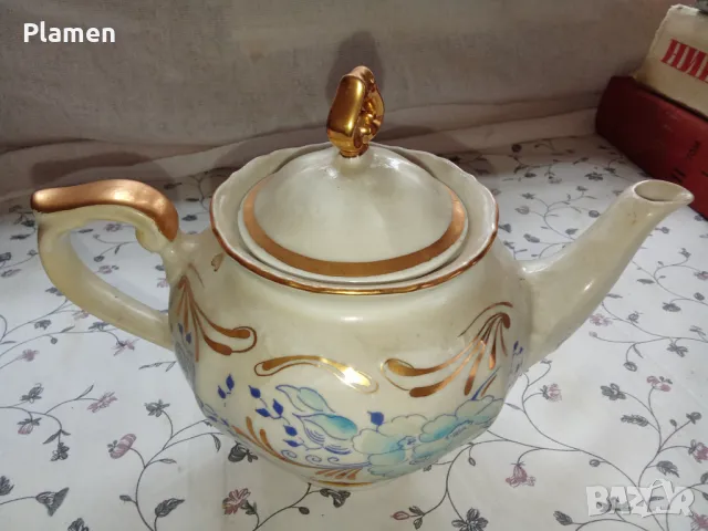 Порцеланова кана за чай кафе на завод Изида, снимка 1