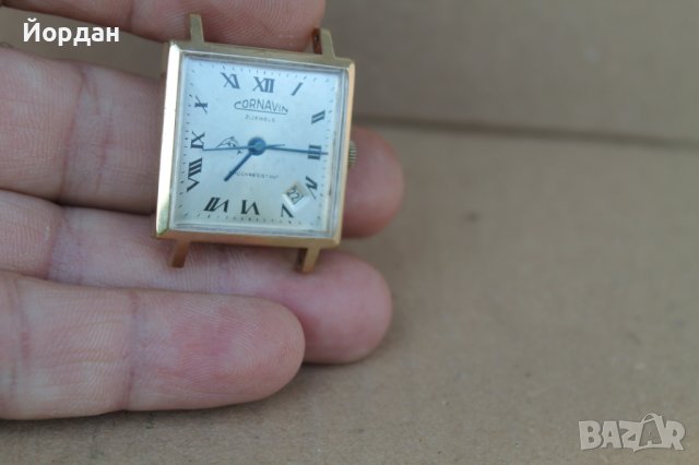 Руски СССР часовник Корнавин позлатен , снимка 7 - Антикварни и старинни предмети - 37605238