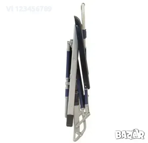 Сгъваем Усилен Шезлонг с подлакътник и възглавница, снимка 4 - Къмпинг мебели - 50790707