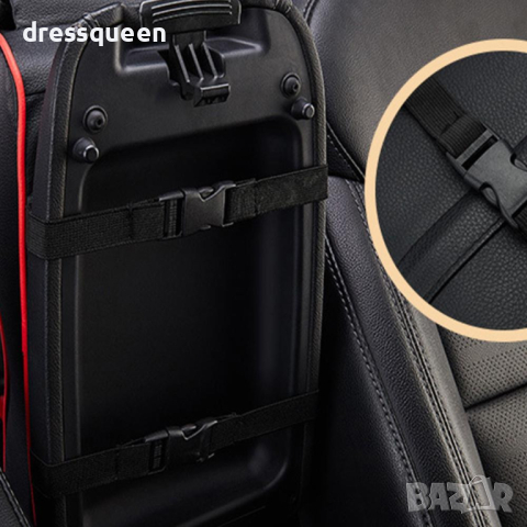 3336 Кожена възглавничка за подлакътник на автомобил с джоб за телефон, снимка 6 - Аксесоари и консумативи - 44906503