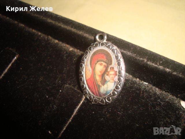 СТАРА ПРАВОСЛАВНА ДВУСТРАННА ИКОНКА МЕДАЛЬОН 21664, снимка 4 - Колиета, медальони, синджири - 32525071