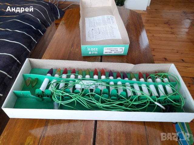 Стари лампи,лампички за елха #9, снимка 2 - Антикварни и старинни предмети - 43216435