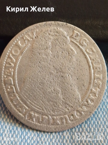 Сребърна монета 15 кройцера 1663г. Кристиян Силезия -Легниц-Берг 52921, снимка 3 - Нумизматика и бонистика - 53083861