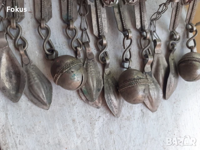 Огромен възрожденски османски накит муска трепка сачан, снимка 6 - Антикварни и старинни предмети - 51195377