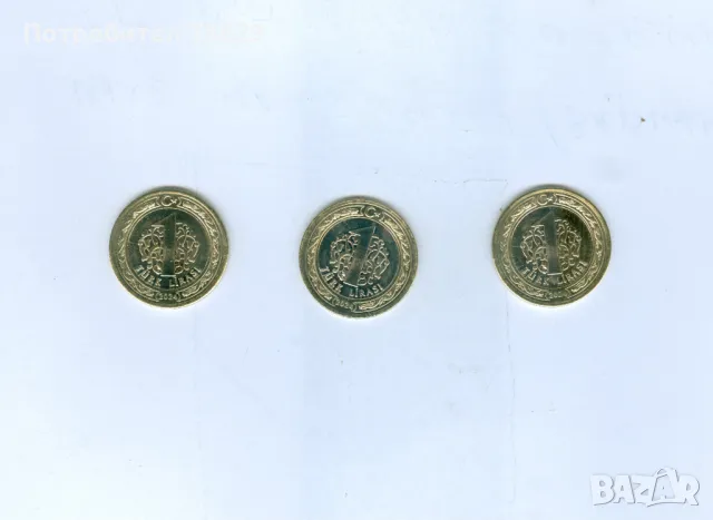 ТРИ ТУРСКИ НЕЦИРКУЛИРАЛИ МОНЕТИ, снимка 2 - Нумизматика и бонистика - 50047578