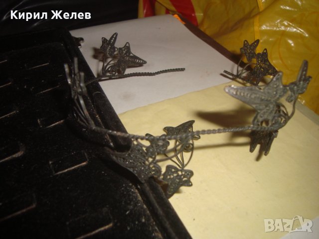 СТАРИНЕН ФИЛИГРАНЕН СРЕБЪРЕН ВЕНЕЦ ДИАДЕМА ВИСОКА ПРОБА СРЕБРО ЮВЕЛИРНА РАБОТА УНИКАТ КОРОНА 23493, снимка 5 - Антикварни и старинни предмети - 33213715