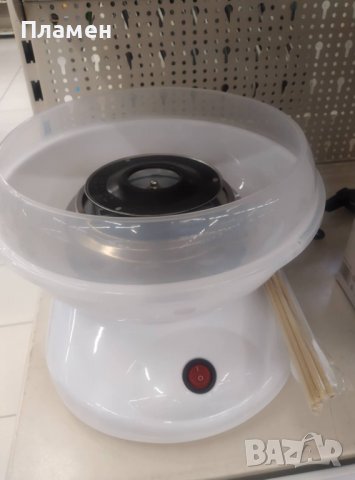 Машина уред за захарен памук диаметър 25 см. 550 W и 10 пръчици., снимка 3 - Други - 34927809