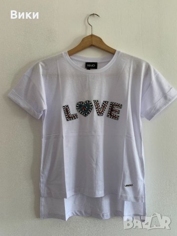 Liu Jo асиметрична Бяла тениска , снимка 8 - Тениски - 26595409