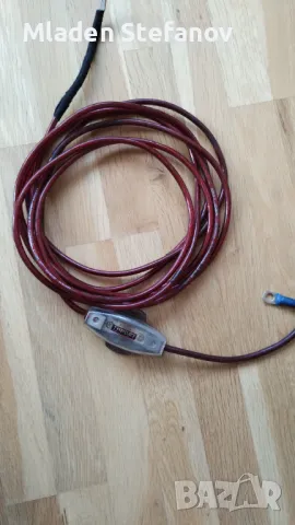 Захранващ аудио кабел 6мм2 4.8м с бушон