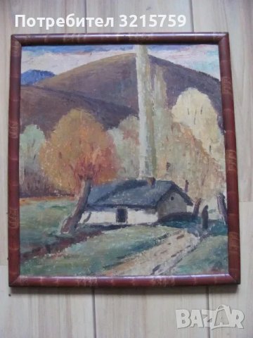 Картина на известния Борис Колев , масло, картон , подписана