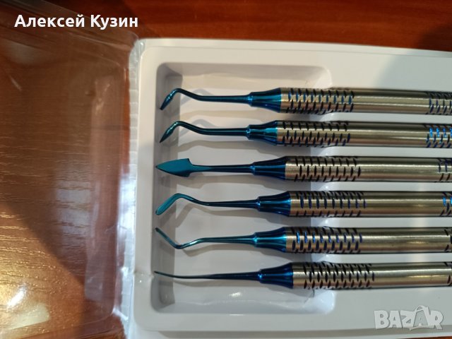 Комплект дентални гладки 6 бр. титанова сплав, снимка 2 - Стоматология - 43063692