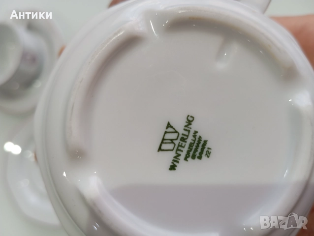 Порцеланов баварски двоен сет за кафе, снимка 2 - Чаши - 52625239