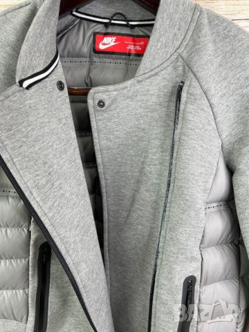 NIKE 683938-012 Tech Fleece Aeroloft Бомбър Яке Гъши Пух (M), снимка 4 - Якета - 43802953