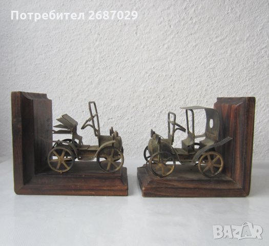  2 бр  стари автомобили ограничители за книги, букенд, bookend , снимка 7 - Статуетки - 28945870