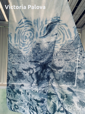 Красив нежен шал коприна, снимка 4 - Шалове - 36549552