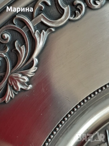 Чиния за стена, пано от калай Antik*Vintage #53, снимка 3 - Антикварни и старинни предмети - 52172285