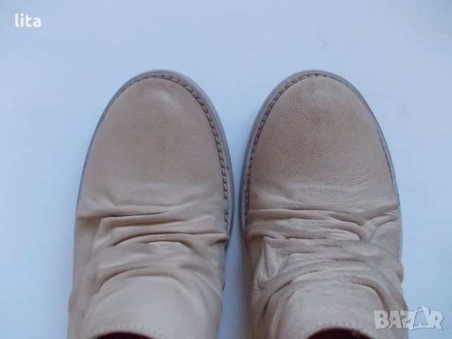 Кожени мюли (бежови) № 38, снимка 4 - Дамски обувки на ток - 32843253