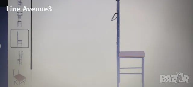 Универсални столове, за сядане и поставяне на  дрехи 2 бр, метал, снимка 3 - Столове - 48551760