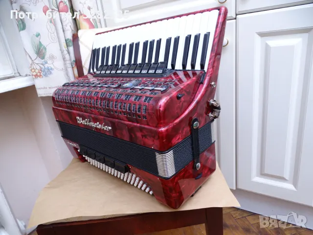 Акордеон Велтмайстер Метеор 120 баса НОВ, снимка 9 - Акордеони - 49074533