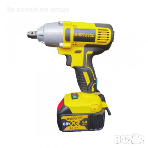 Професионален акумулаторен ударен гайковерт WERSTIL 68V 6AH 350 N/M, снимка 4 - Други инструменти - 39322806
