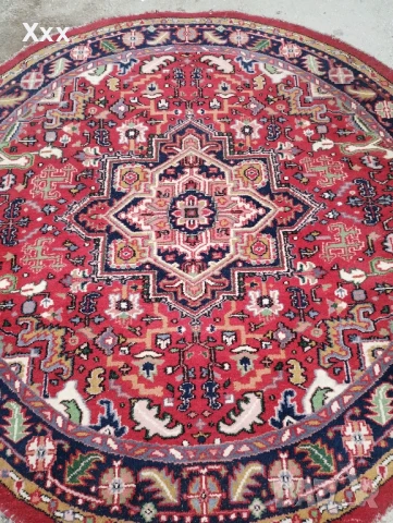 Ръчно тъкан вълнен килим.Антика за ценители.Ирански., снимка 4 - Килими - 51149415