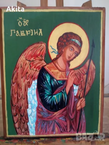 Икона на  Архангел Гавраил, снимка 3 - Икони - 41665093