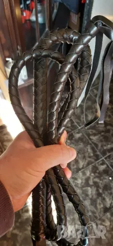 Кожен камшик 1,84 м дължина,нов, снимка 2 - Чанти - 47690022