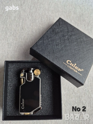 Бензинова запалка CHIEF ,три цвята ,подаръчна кутия, снимка 4 - Запалки - 52391031