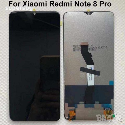 Нов LCD Дисплей +  тъч скрийн за Xiaomi  Note 8 PRO  Черен, снимка 1 - Резервни части за телефони - 33040147