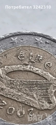 Монета от 2 евро Ирландия, 2002 г, снимка 7 - Нумизматика и бонистика - 53541537